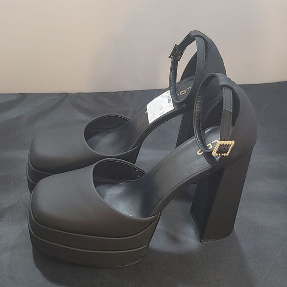 BRAND NEW ALDO GRANDLE ANKLE-STRAP DOUBLE PLATFORM PUMPS G1 - Picture 9 of 16